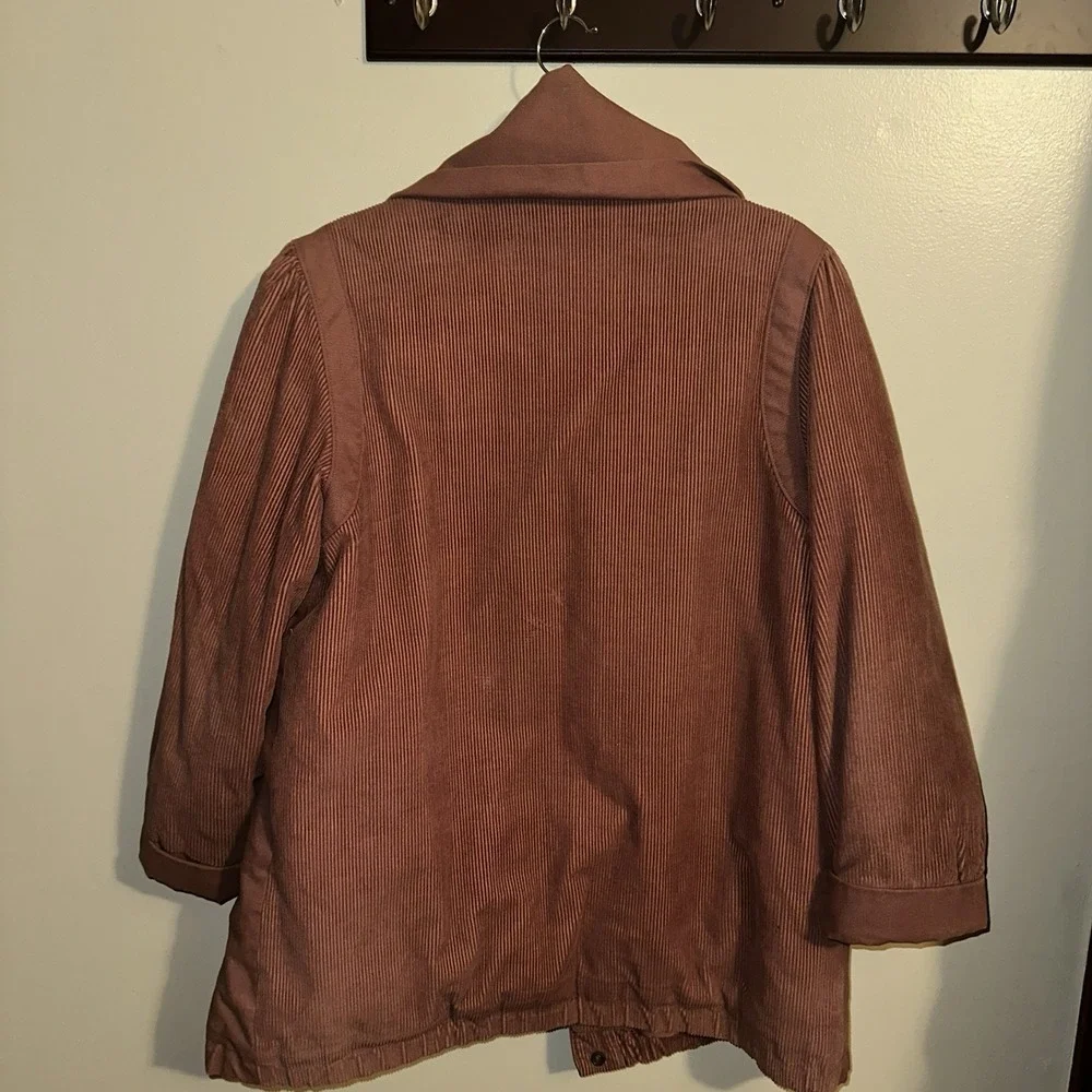 Vintage Andy Johns Corduroy  Jacket‎ Womens 13 Pink  Coat Pockets